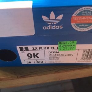 Adidas black originals - toddler size 9